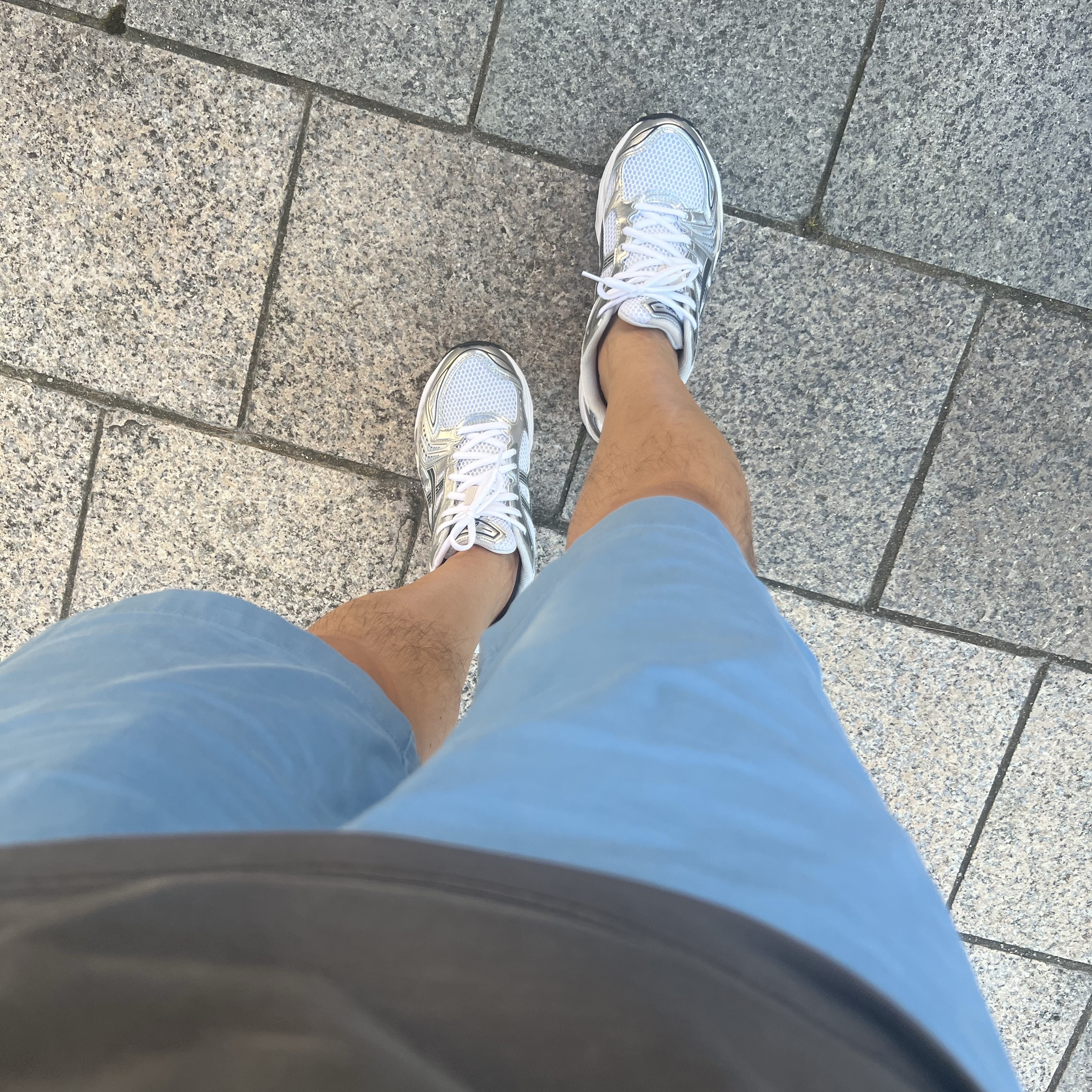 Asics Gel-Kayano 14 White Graphite Grey 착용 스타일