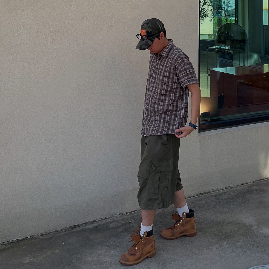 GRAILZ x KOIN SEOUL Kg Logo Cap Camo, Timberland x Surgery 6 inch Boot Yellow - Wide 착용 스타일