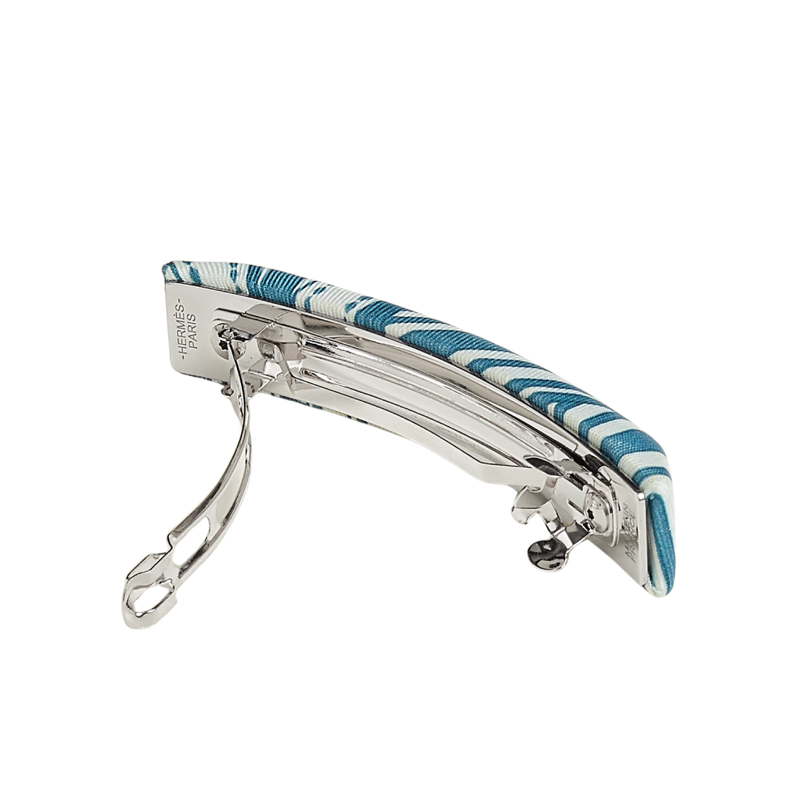 에르메스 상글 엔 지그재그 반다나 이클립스 PM 헤어 클립 블루 진(Hermes Sangles En Zigzag Bandana Eclipse PM Hair Clip Bleu Jean) - 2