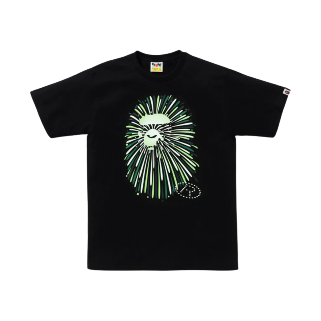 - BAPE Ape Head Firework T-Shirt #1 Black Green