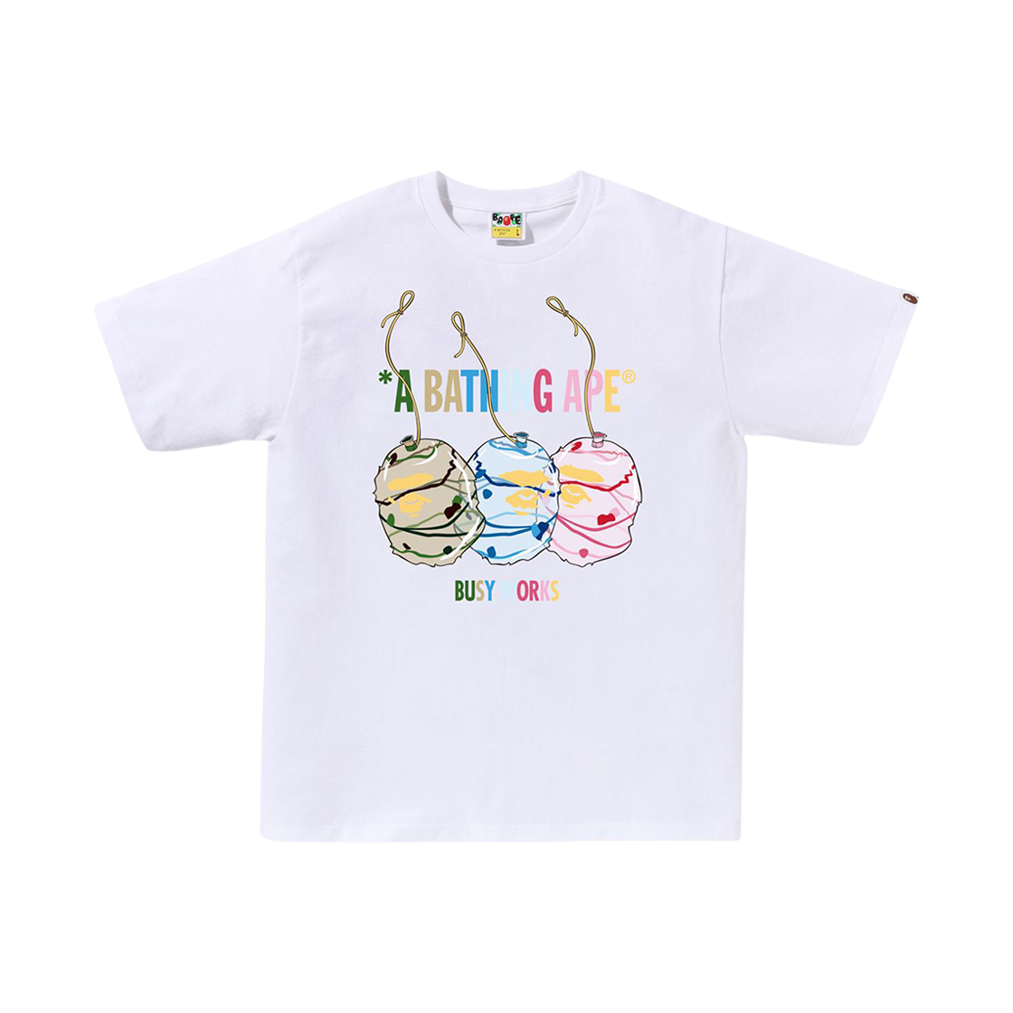 - BAPE Water Yoyo Ape Head T-Shirt White