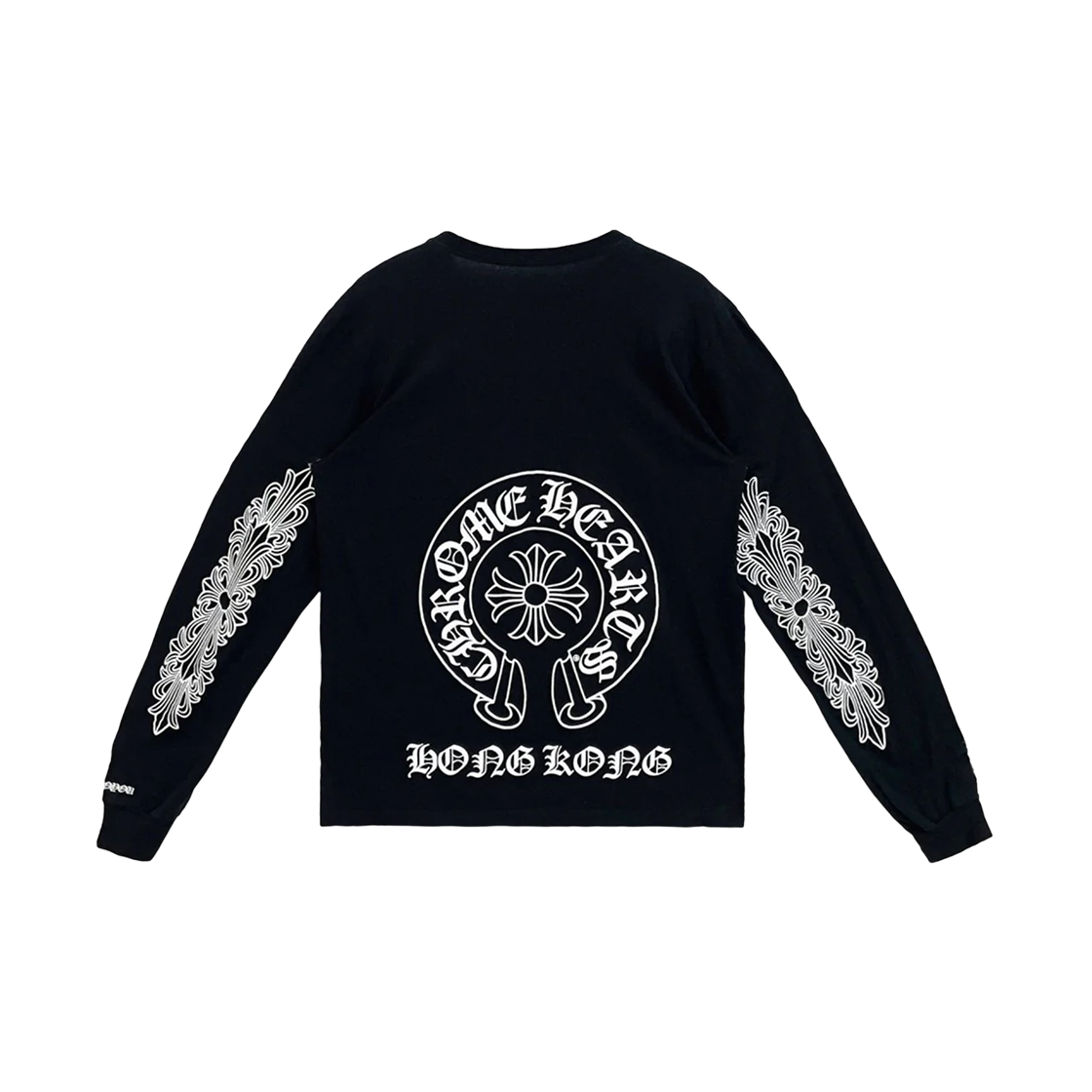 크롬하츠 홀스슈 퍽 유 로고 롱슬리브 티셔츠 블랙 - 홍콩 한정(Chrome Hearts Horseshoe Fuck You Logo Long Sleeve T-Shirt Black - Hong Kong Exclusive) - 1
