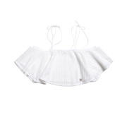 Don't Ask My Plan Sunset Cozy Off Shoulder Top - White