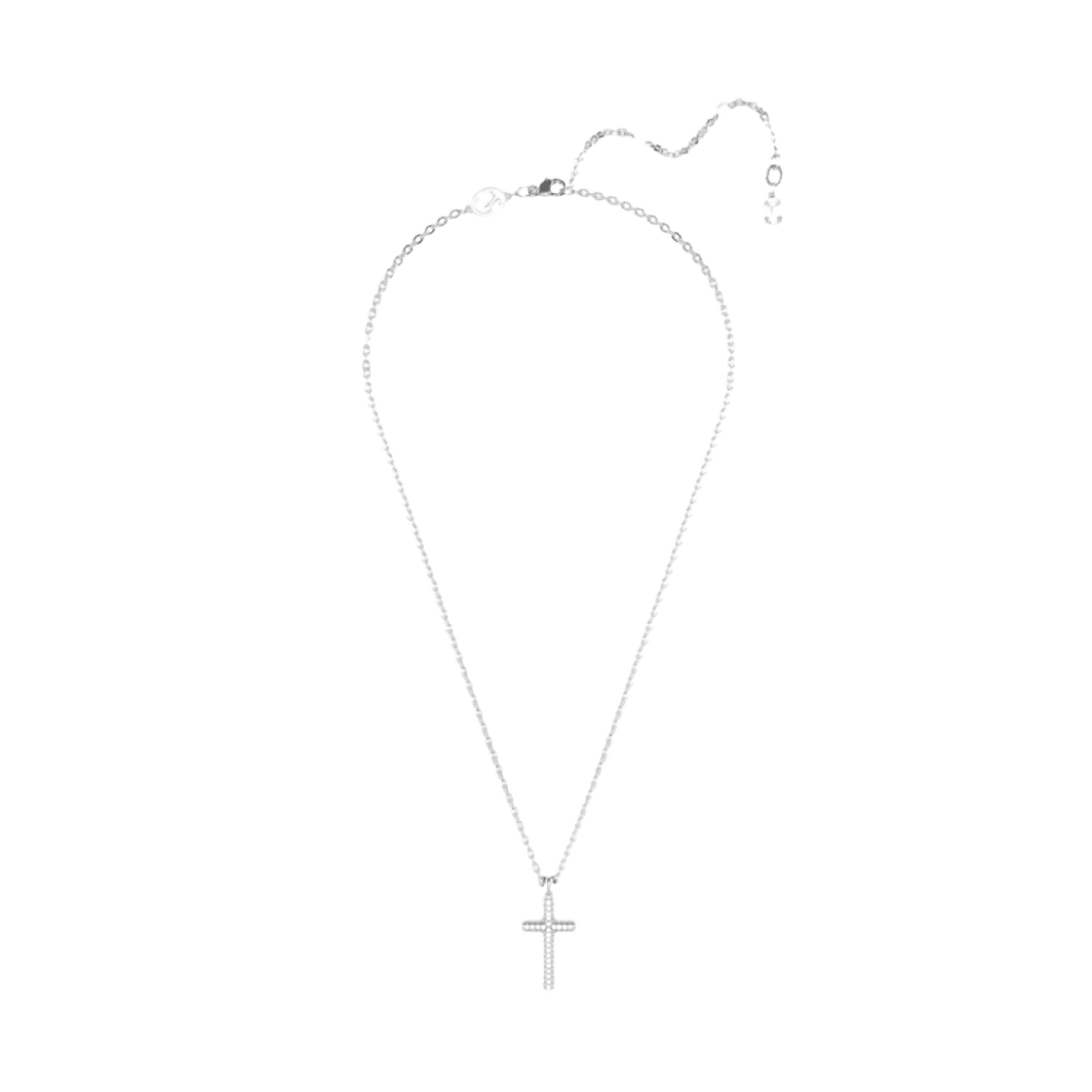 5675577 (W) Swarovski Insigne Pendant Pave Cross White Rhodium Plated