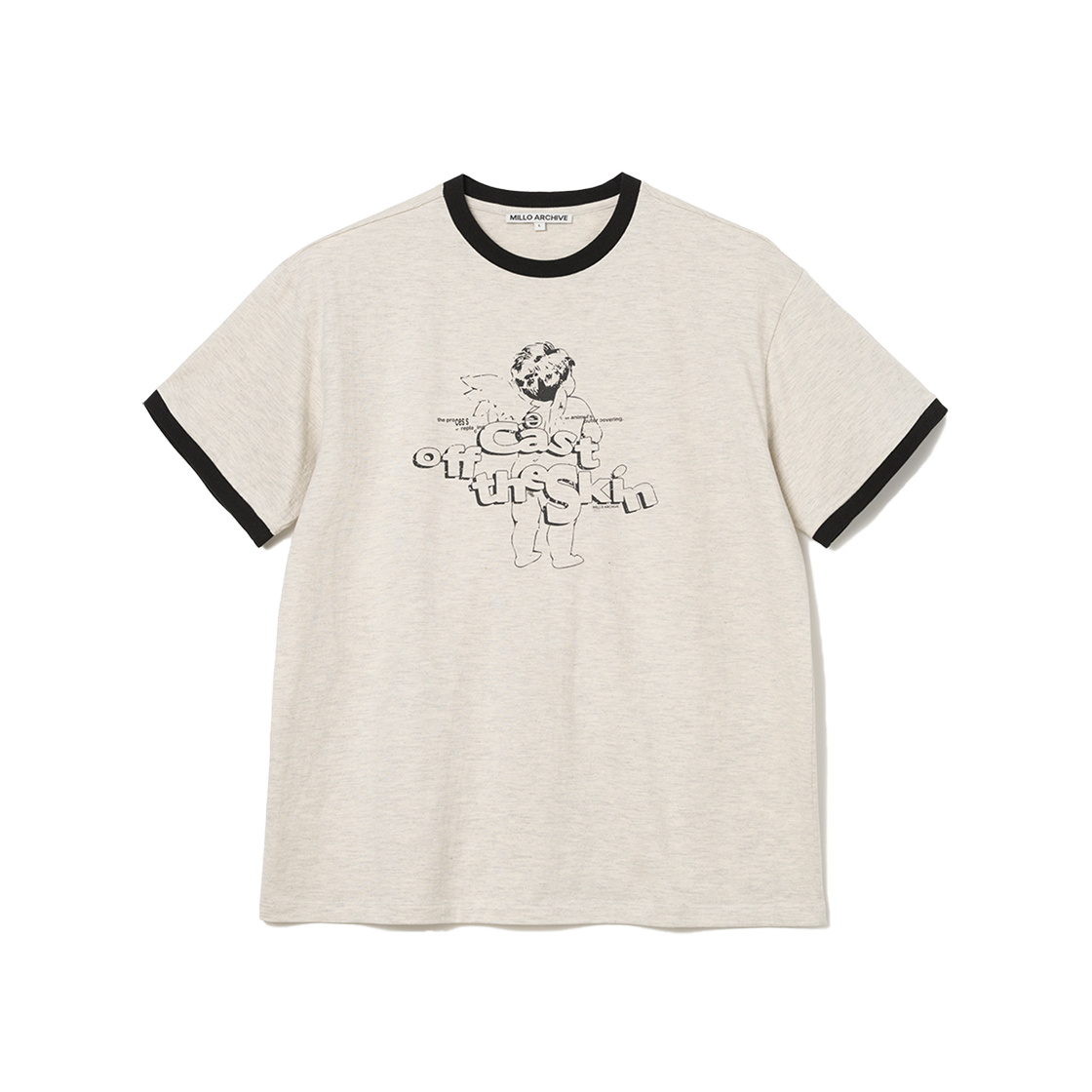 [KREAM 단독] 밀로 아카이브 프레이 베이비 엔젤 티셔츠 오트밀 그레이([KREAM 단독] Millo Archive Fray Baby Angel T-Shirts Oatmeal Gray)