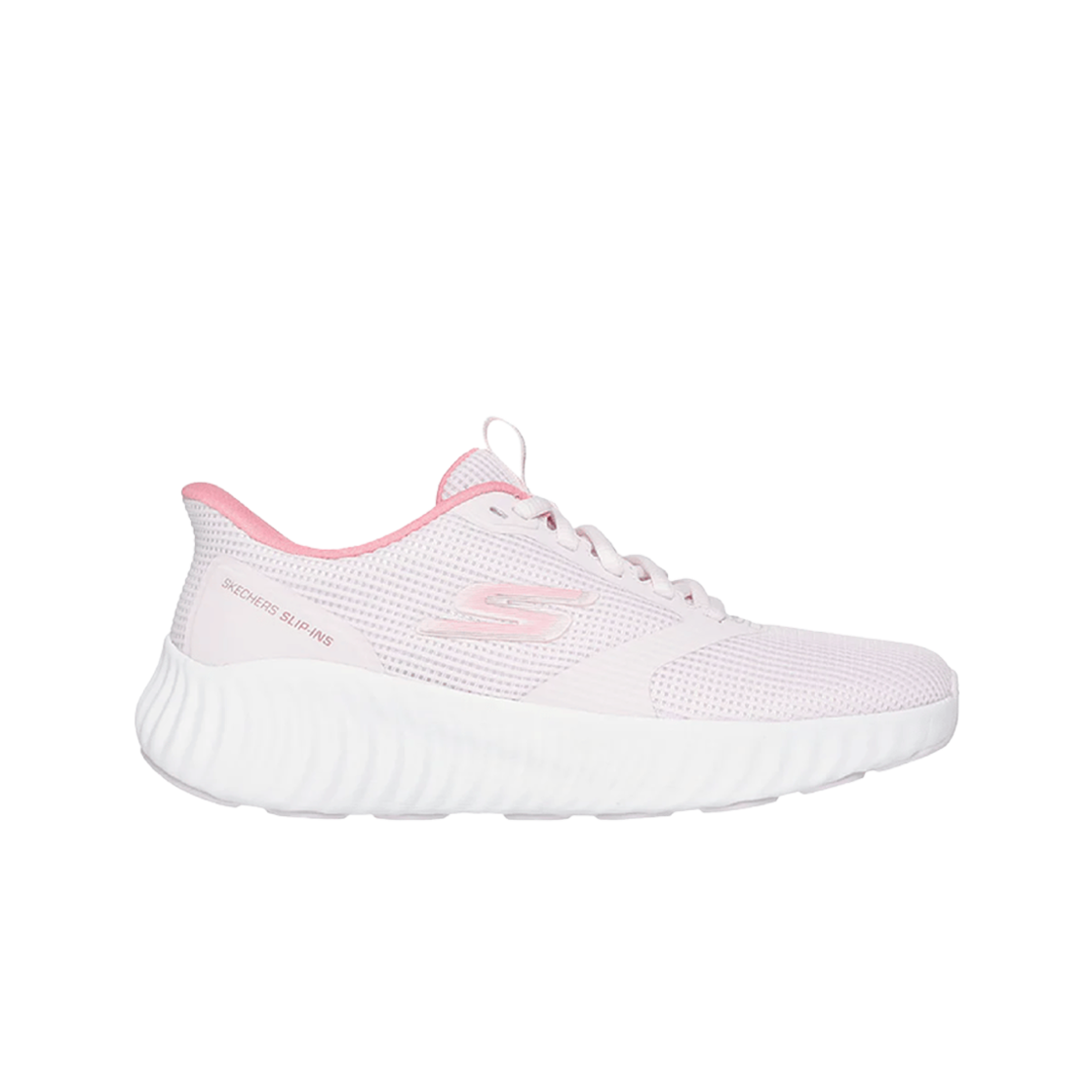 (W) 스케쳐스 고 런 나우 슬립 인스 라이트 핑크((W) Skechers Go Run Now Slip Ins Light Pink)