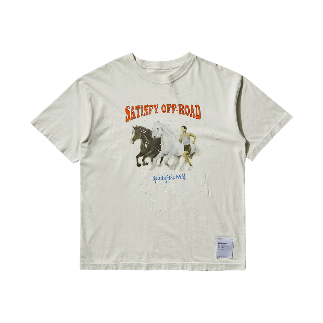 새티스파이 모스테크 티셔츠 오프 화이트(Satisfy Mothtech T-Shirt Off White)