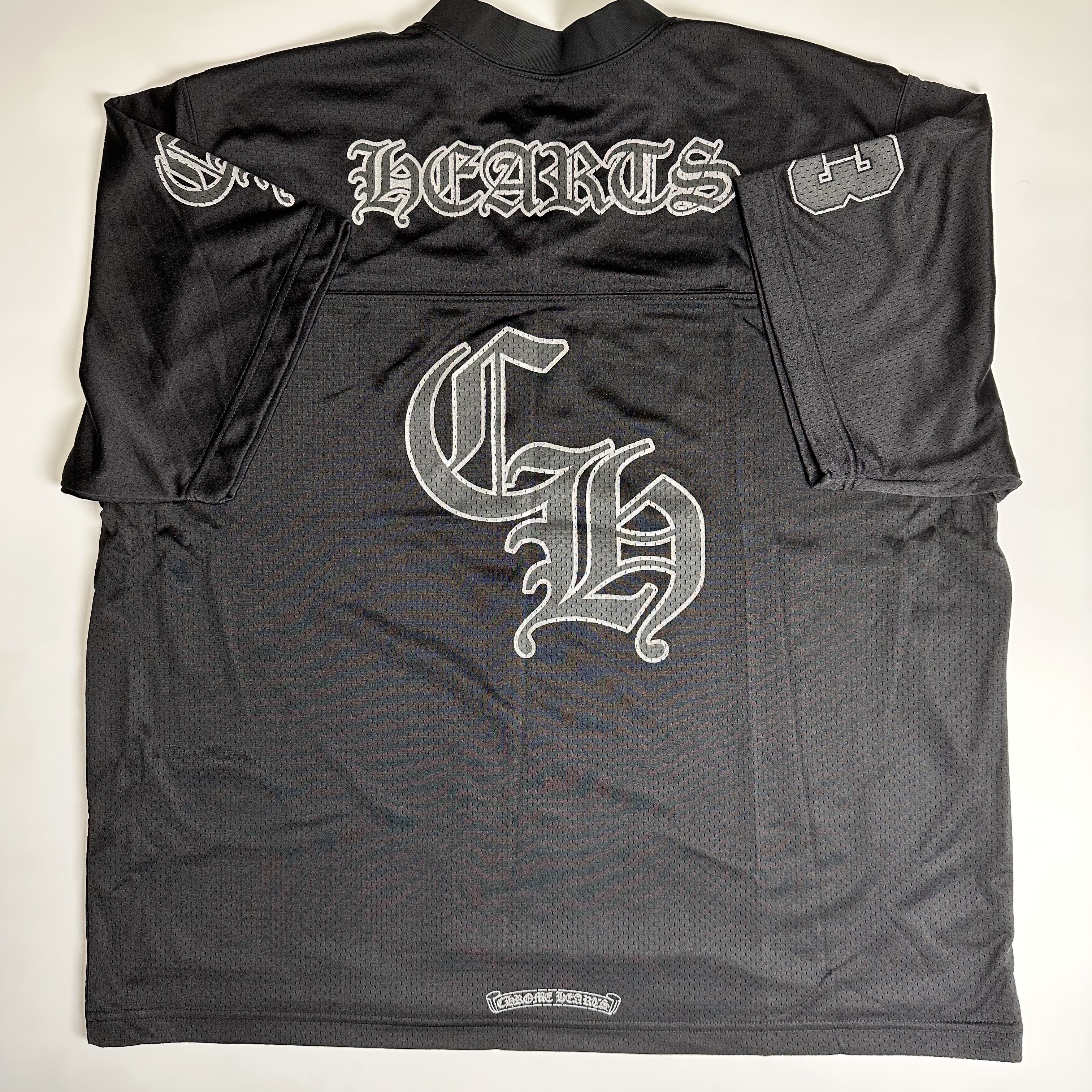 Chrome Hearts Mesh Stadium Jersey Black 착용 스타일 - 2