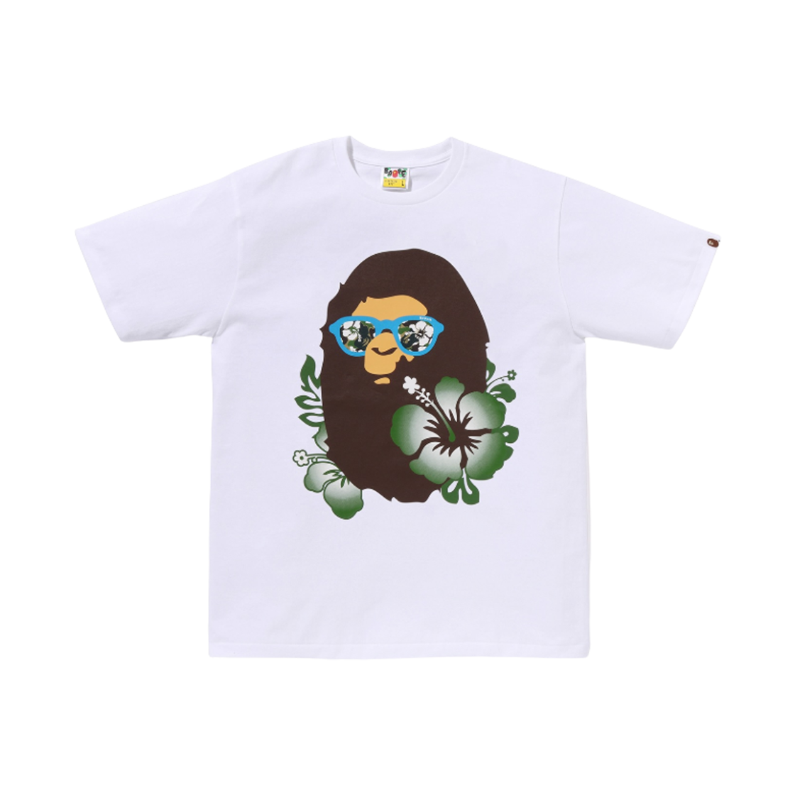 - BAPE ABC Resort Camo Ape Head T-Shirt White