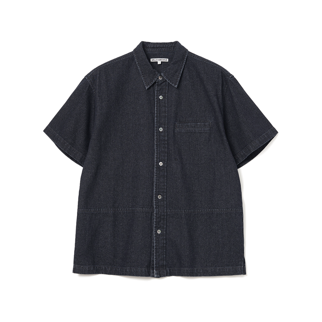 밀로 아카이브 이지 드롭 데님 셔츠 인디고