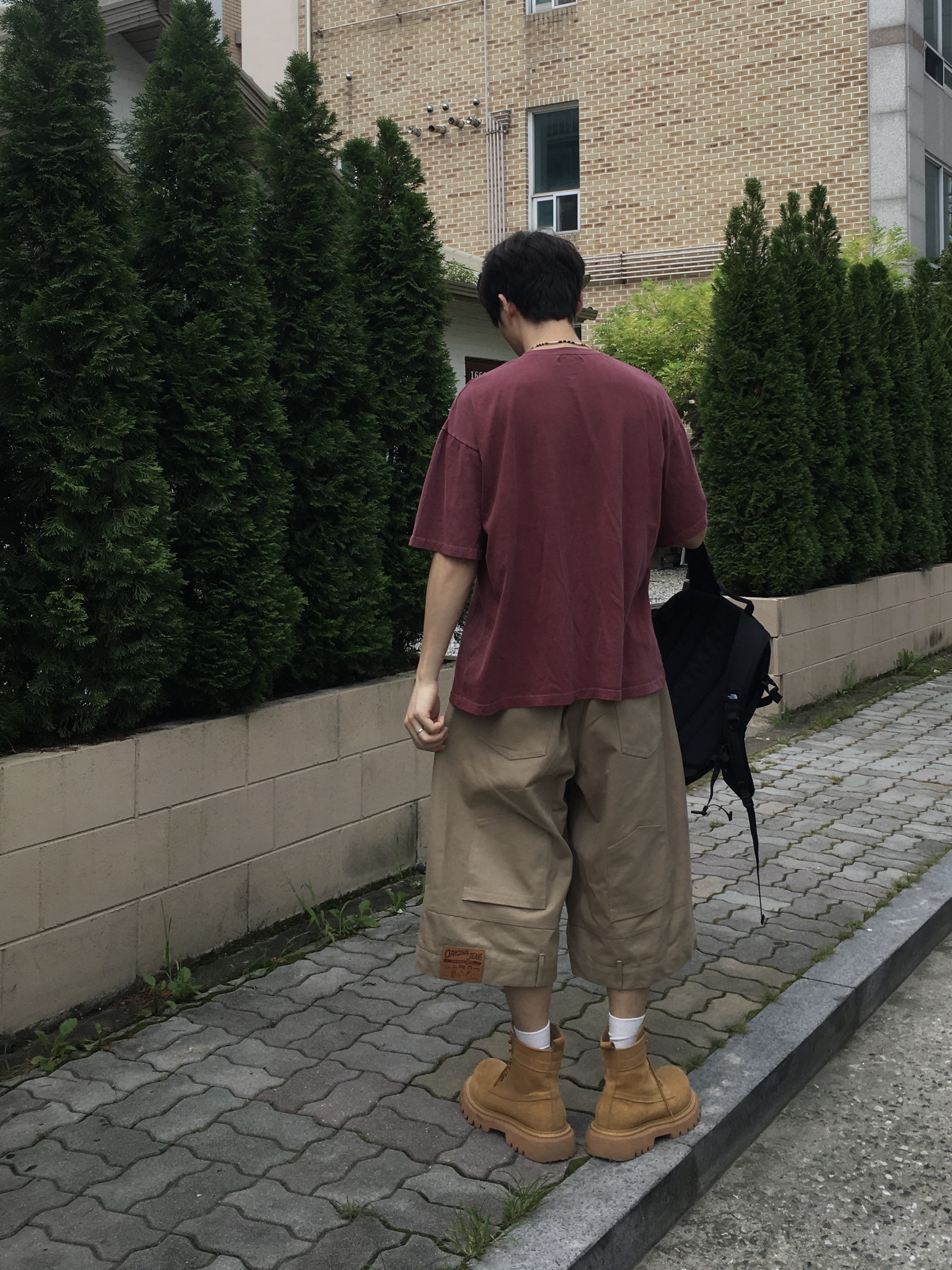 The North Face Mini Shot Black 착용 스타일 - 5