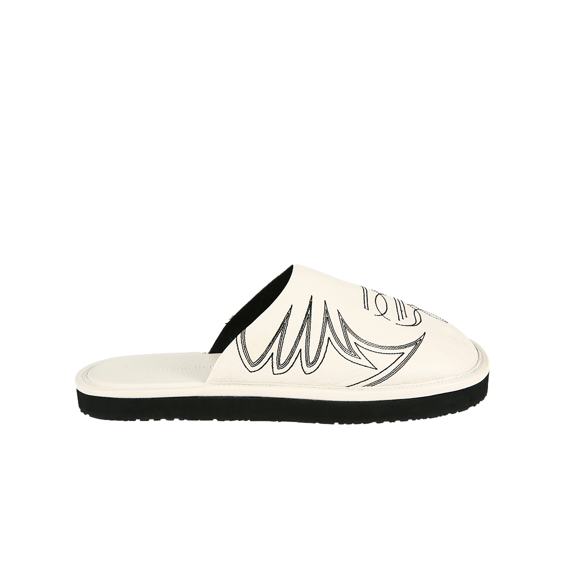 aaa338m(WHITE) ADSB Andersson Bell Western Mule Slippers White