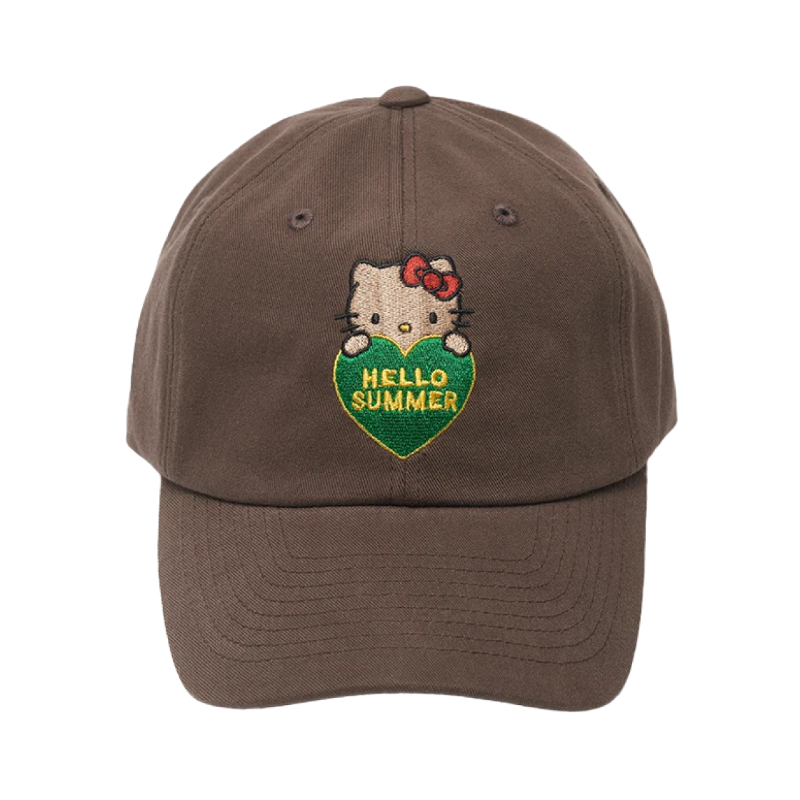 파르벵 x 태닝 헬로 키티 헬로 썸머 볼캡 브라운(Farven x Tanning Hello Kitty Hello Summer Ball Cap Brown)