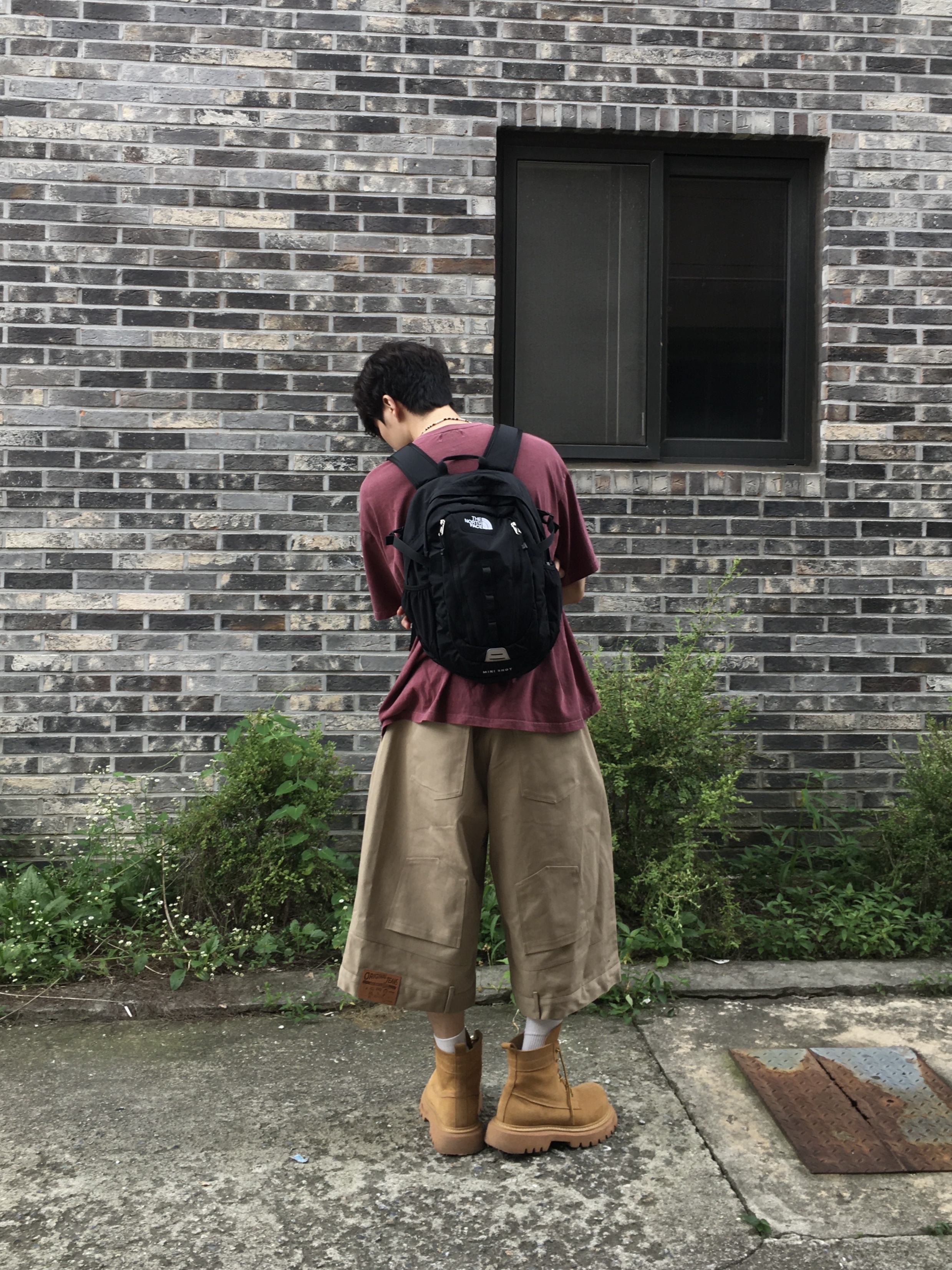 The North Face Mini Shot Black 착용 스타일 - 4
