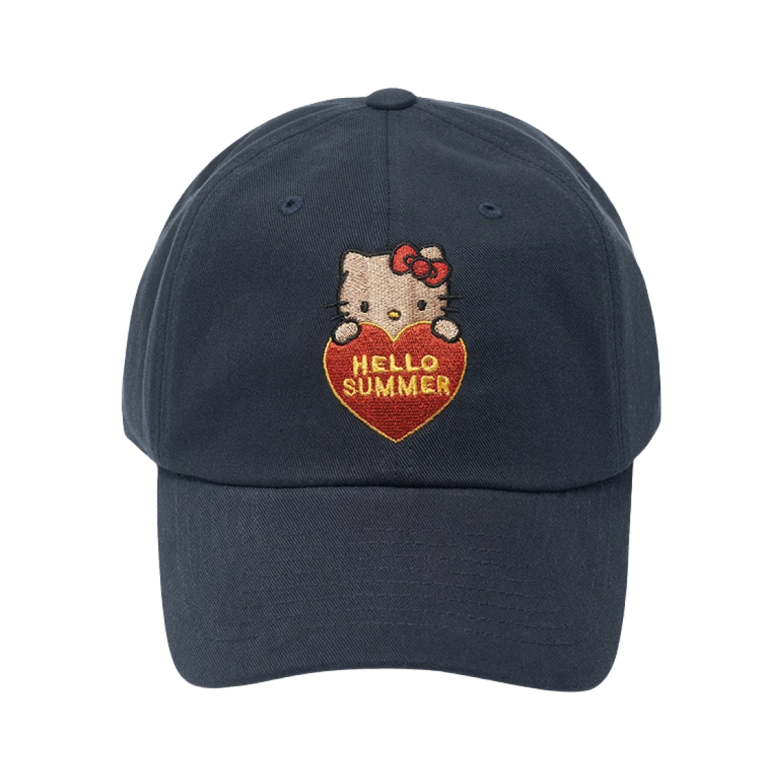 파르벵 x 태닝 헬로 키티 헬로 썸머 볼캡 네이비(Farven x Tanning Hello Kitty Hello Summer Ball Cap Navy)