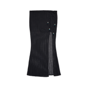 Don't Ask My Plan Sunset Cozy Long Skirt - Black