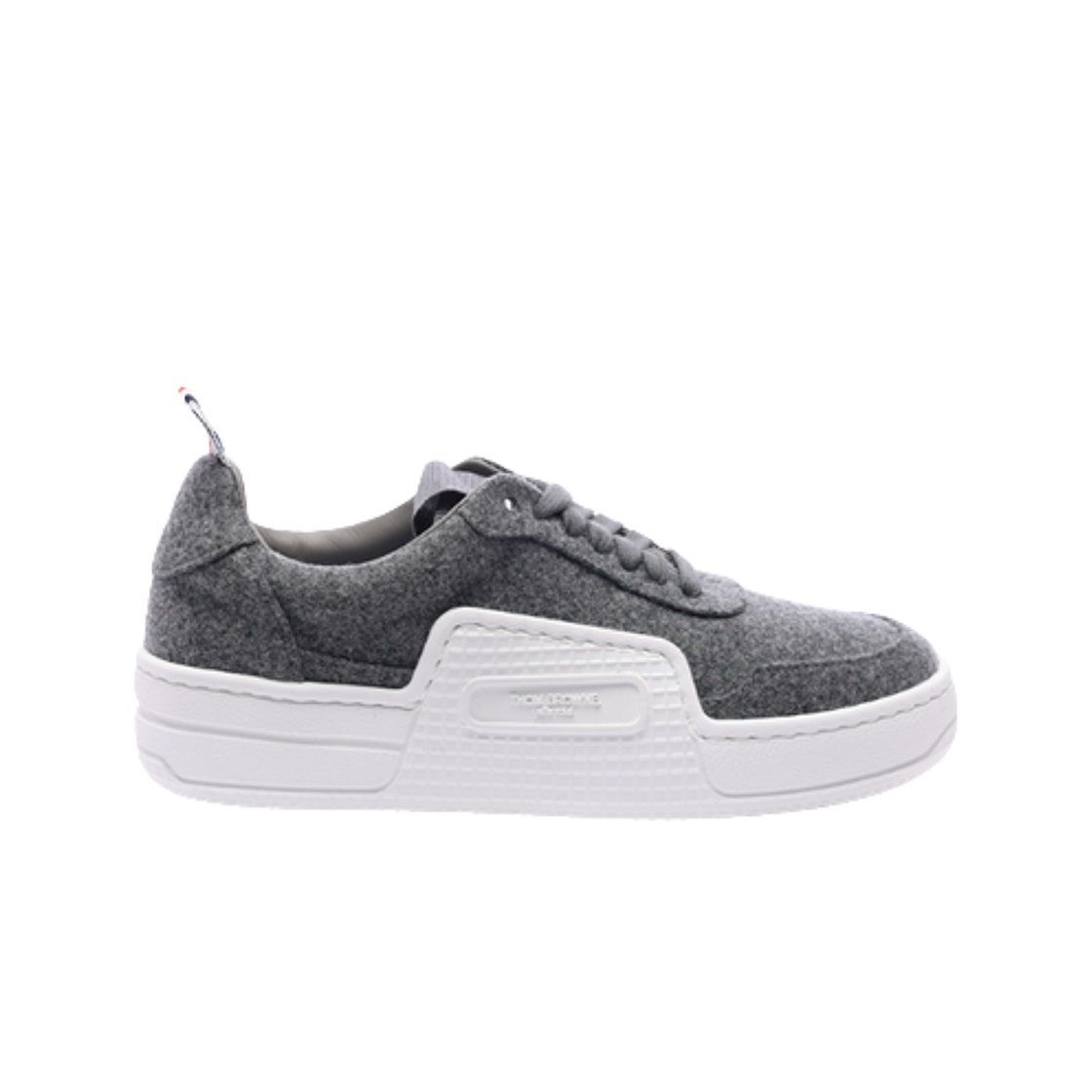 톰브라운 베스킷볼 로우 탑 스니커즈 미디움 그레이(Thom Browne Basketball Low Top Sneakers Medium Grey)