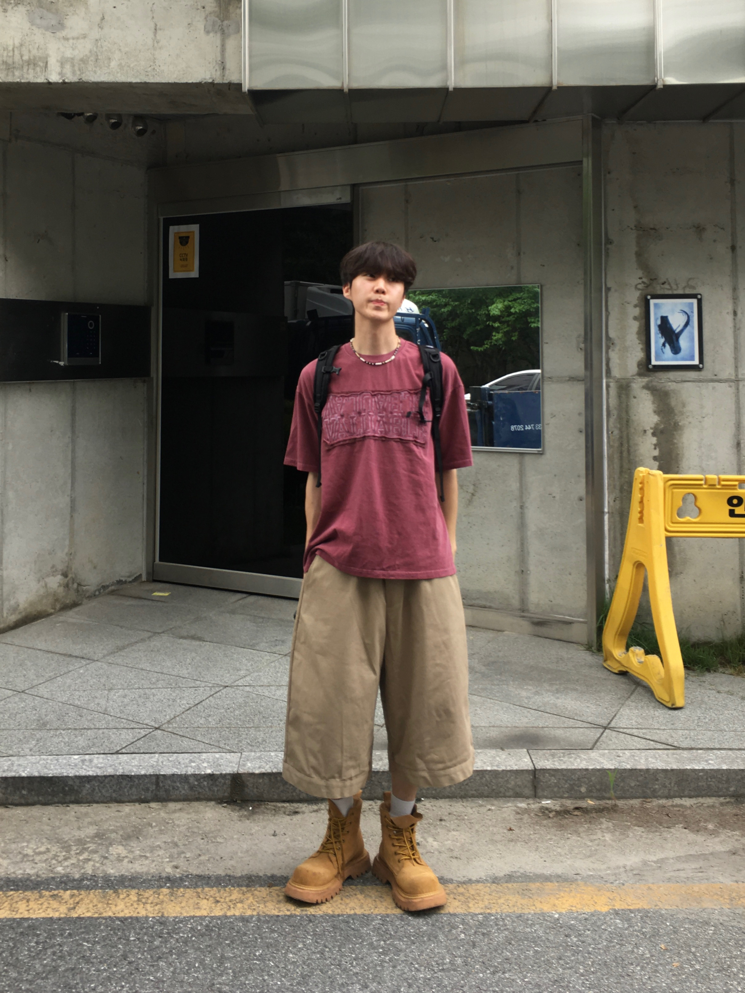 The North Face Mini Shot Black 착용 스타일 - 3