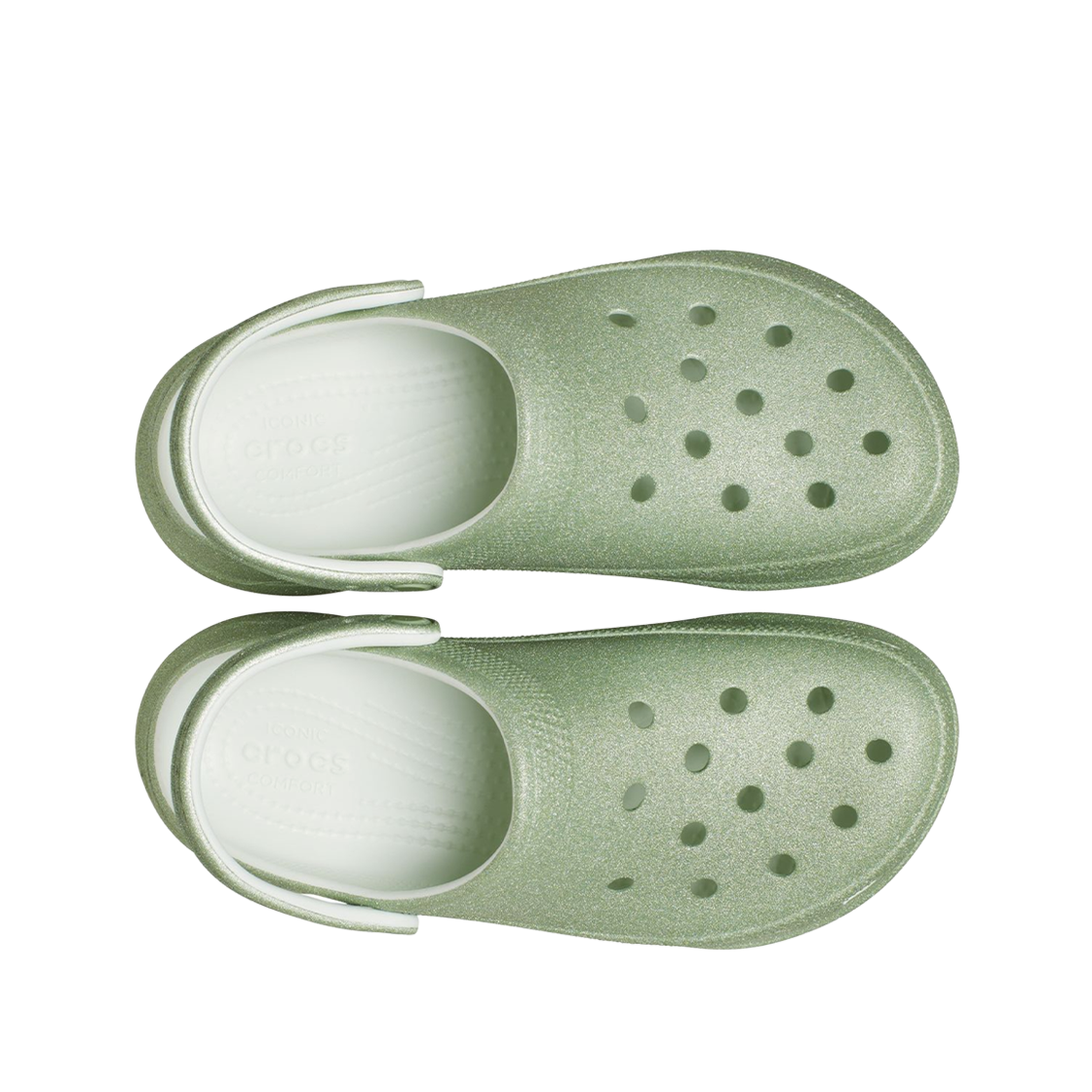(W) 크록스 베이 글리터 클로그 민트 틴트((W) Crocs Bae Glitter Clog Mint Tint) - 2
