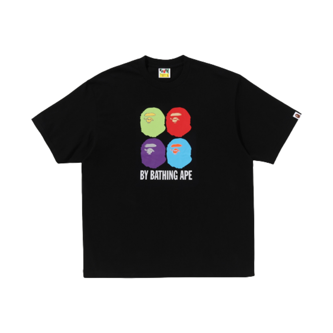 - BAPE Multi Ape Head By Bathing Ape Relaxed Fit T-Shirt Black
