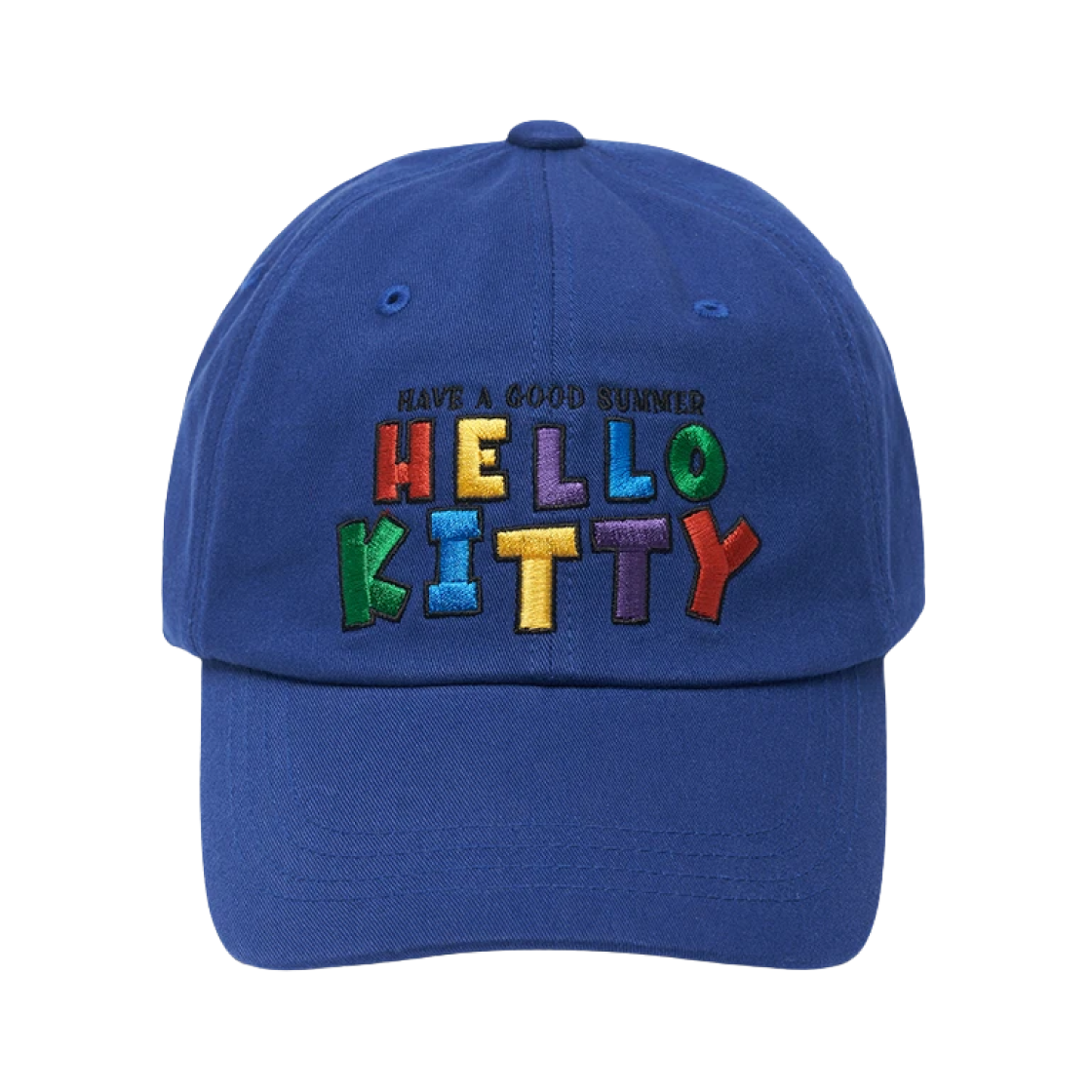파르벵 x 태닝 헬로 키티 자수 볼캡 블루(Farven x Tanning Hello Kitty Embroidered Ball Cap Blue)