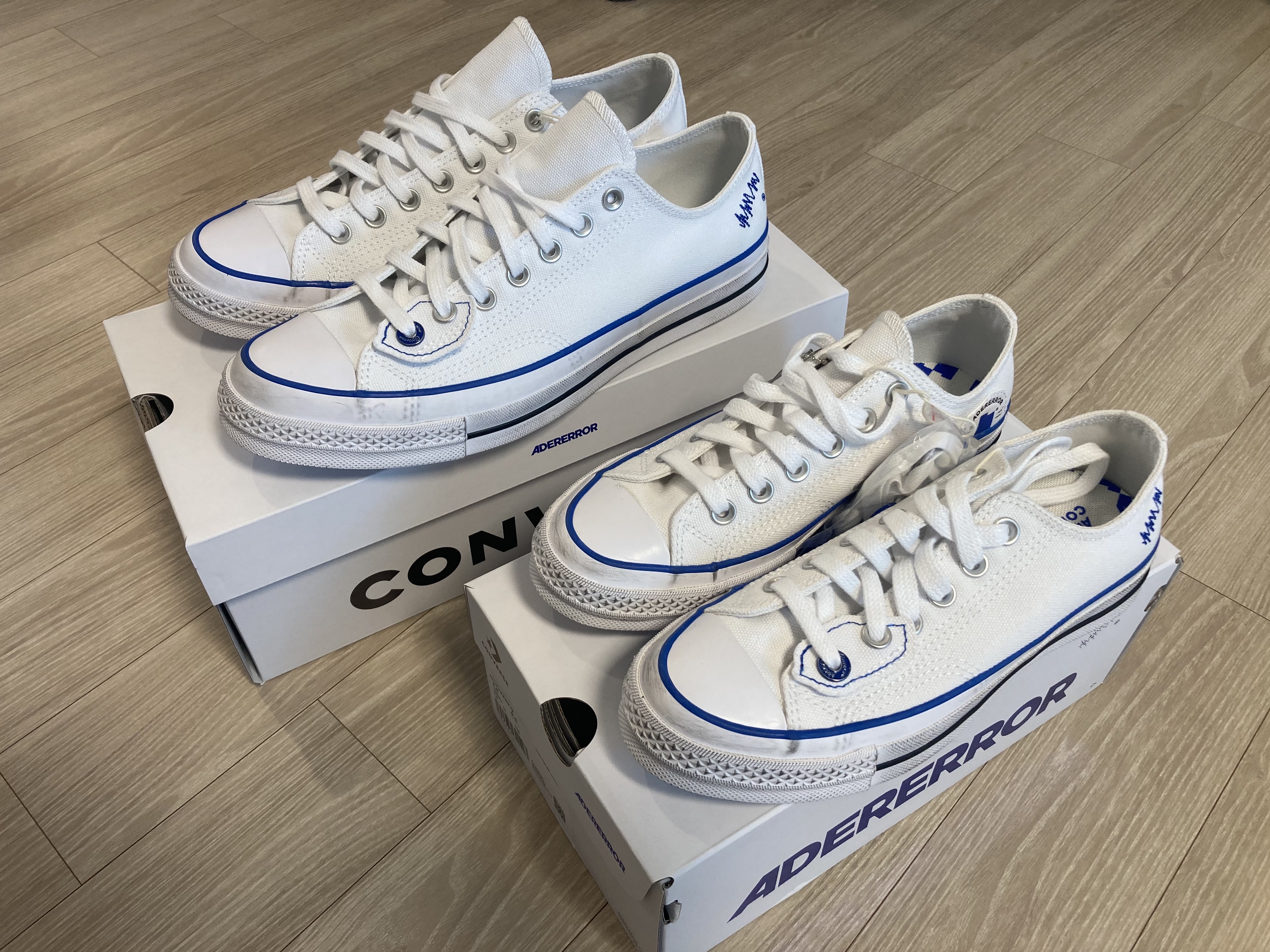 Converse x Ader Error Sig; Chuck 70 Low White Blue 착용 스타일 - 2
