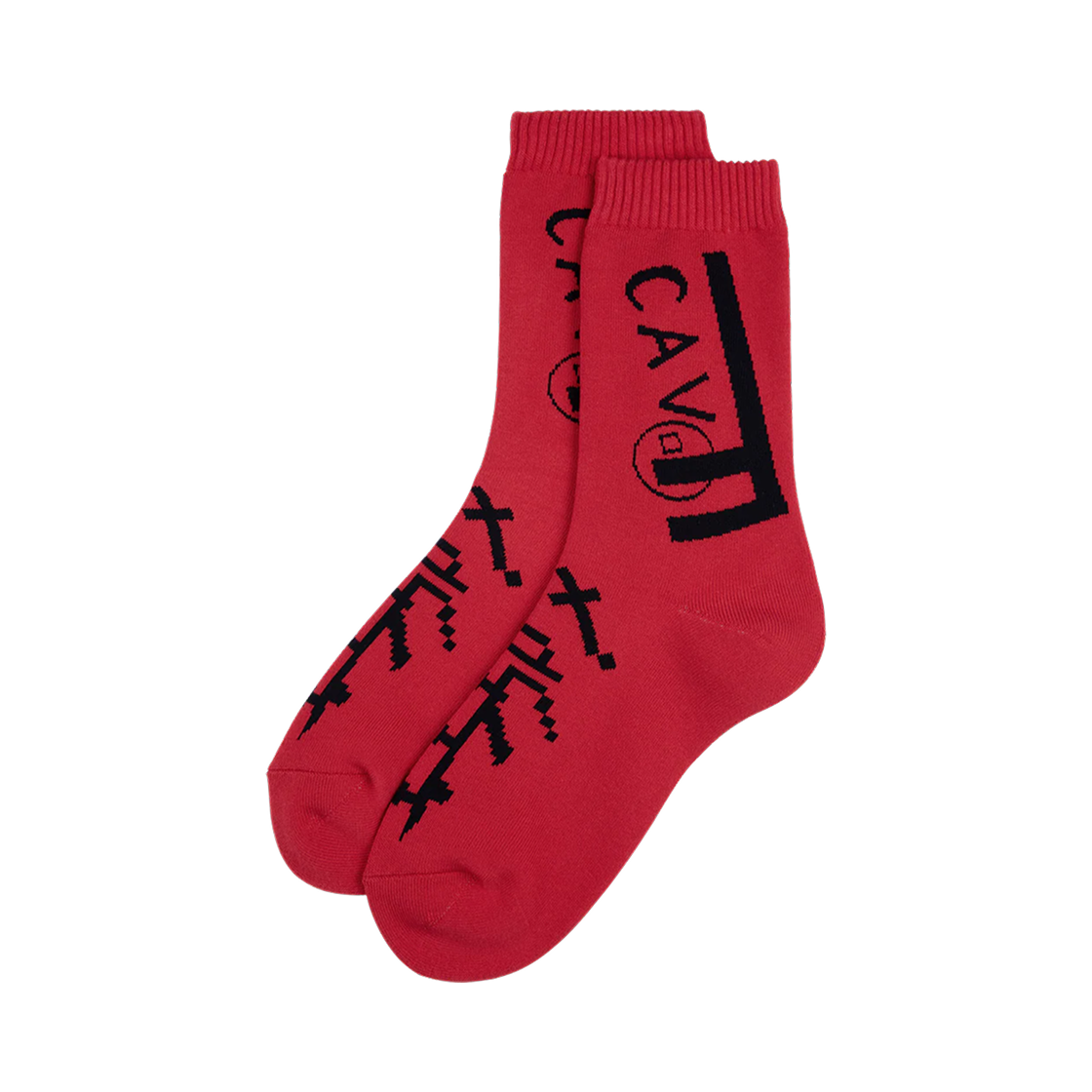 카브엠트 Cavf Eppppt 삭스 레드 - 25FW(Cav Empt Cavf Eppppt Socks Red - 25FW)