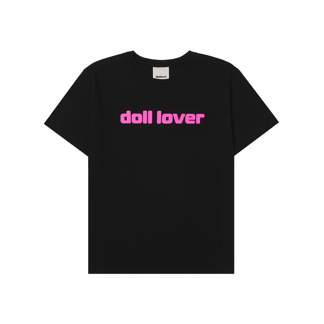 돌라바 돌러버 티셔츠 블랙(Dollava Doll Lover T-Shirt Black)