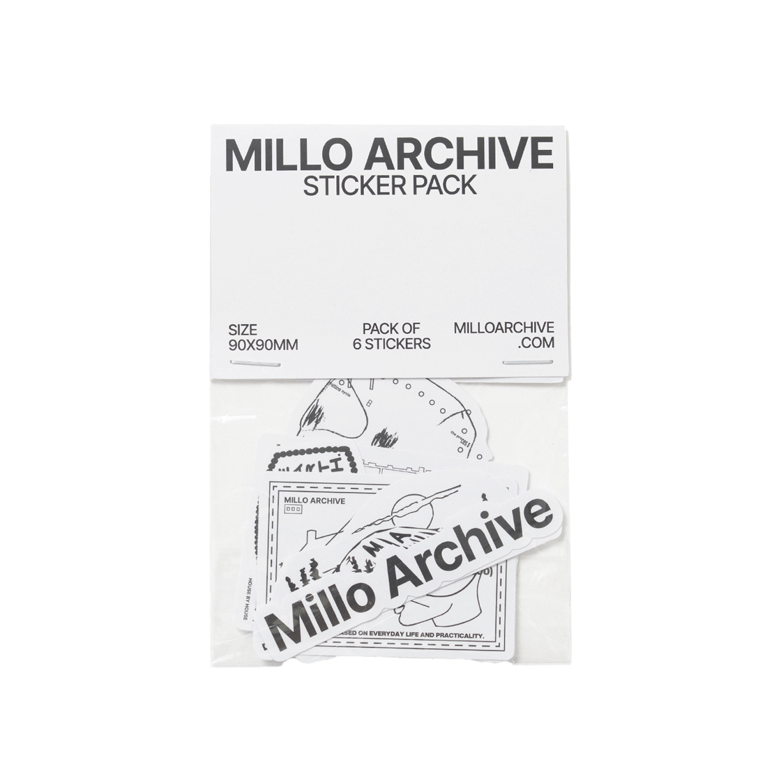 ML652MIX Millo Archive Identity Core Sticker Set White
