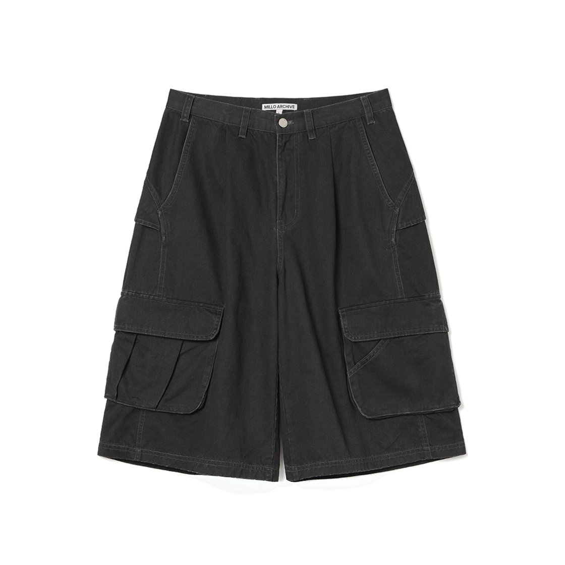 밀로 아카이브 와이드 카고 팬츠 블랙(Millo Archive Wide Cargo Pants Black)