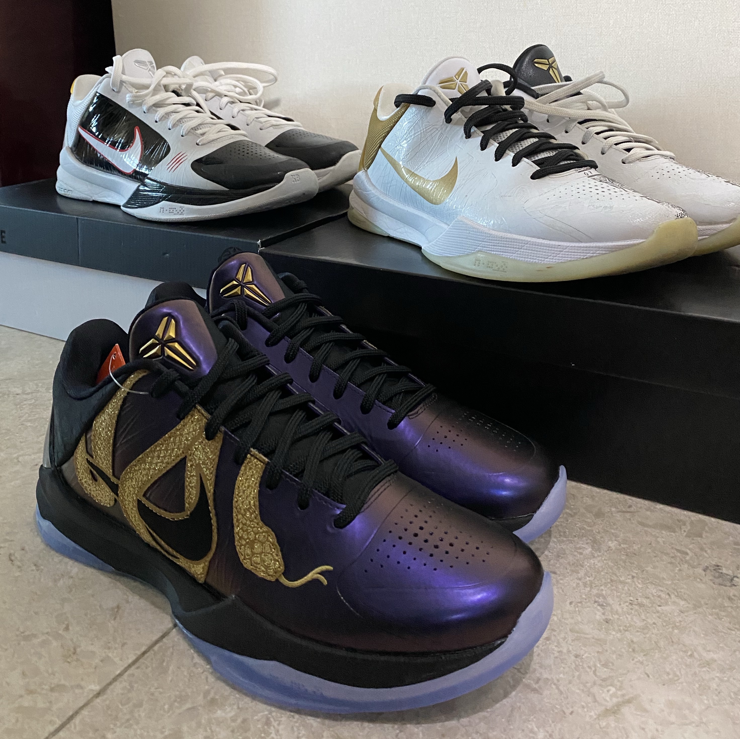 Nike Kobe 5 Protro Year of the Mamba Eggplant, Nike Kobe 5 Protro Big Stage 착용 스타일