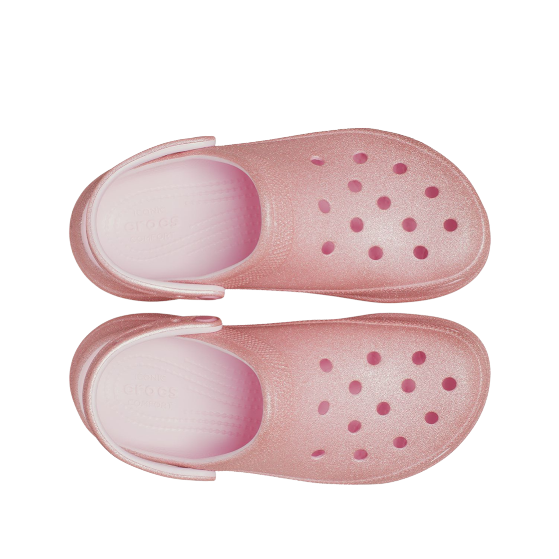 (W) 크록스 베이 글리터 클로스 핑크 밀크((W) Crocs Bae Glitter Clog Pink Milk) - 2