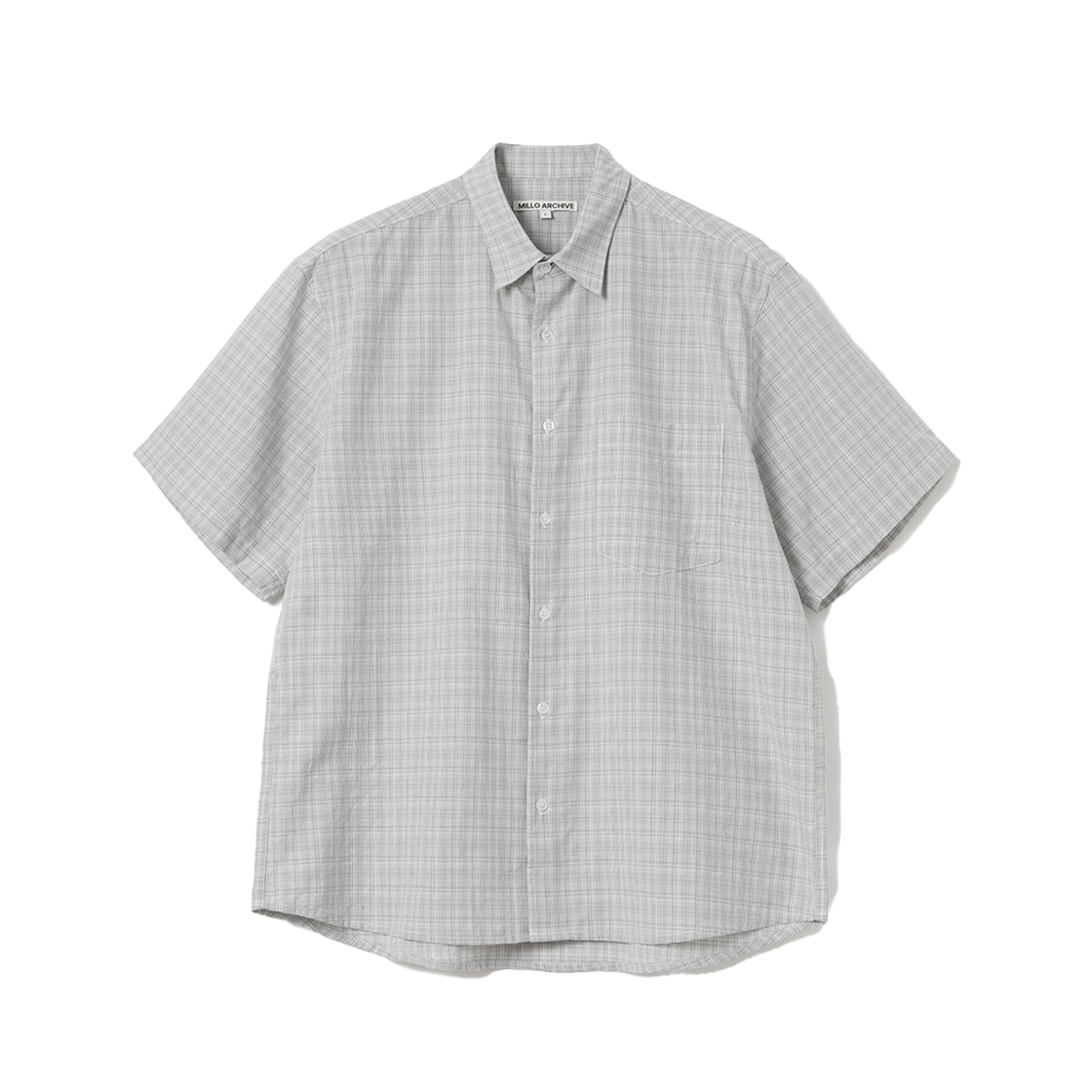 밀로 아카이브 웨이드 패턴 하프 셔츠 클라우드 그레이(Millo Archive Wade Pattern Half Shirts Cloud Gray)