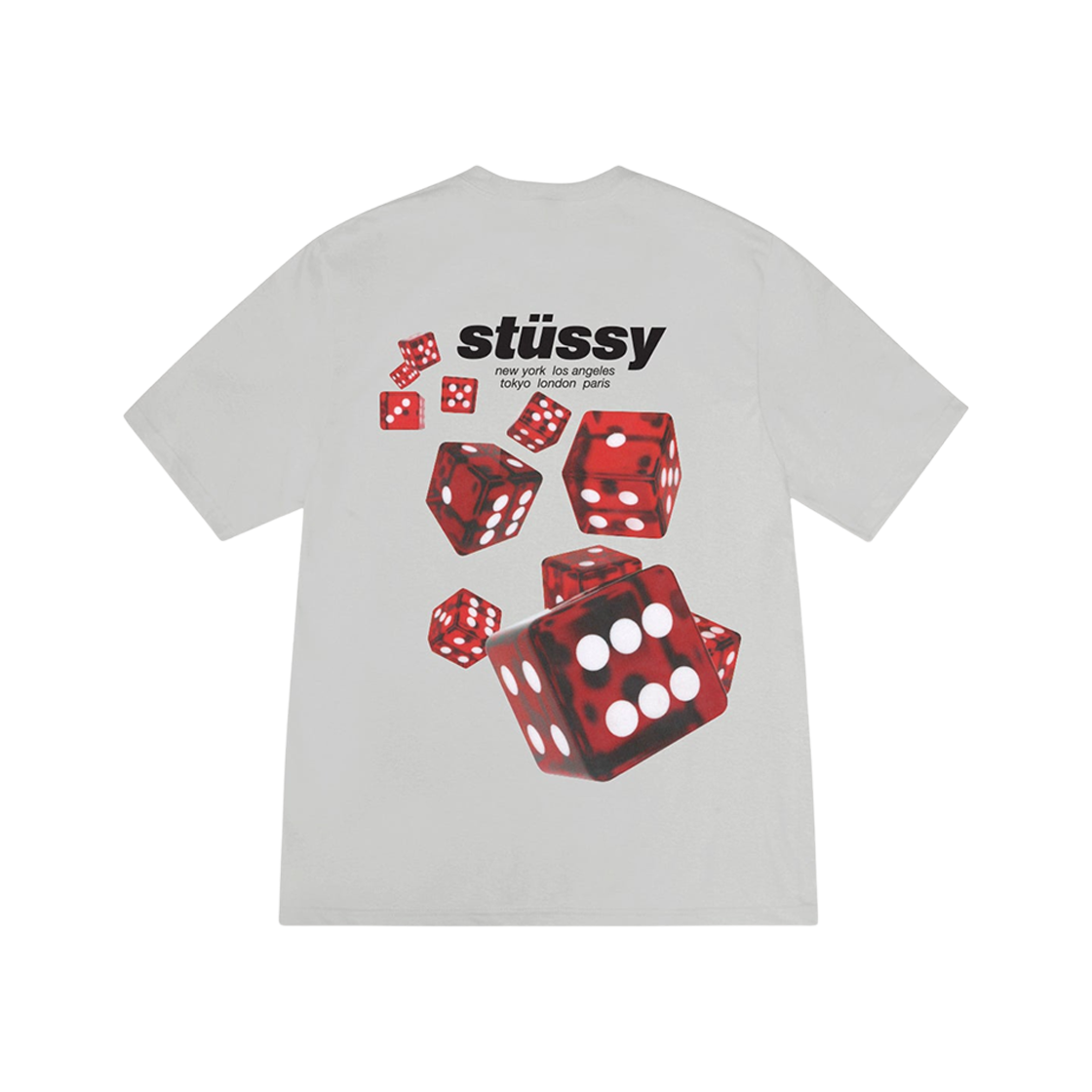 1905160 Stussy Rollers T-Shirt Fog