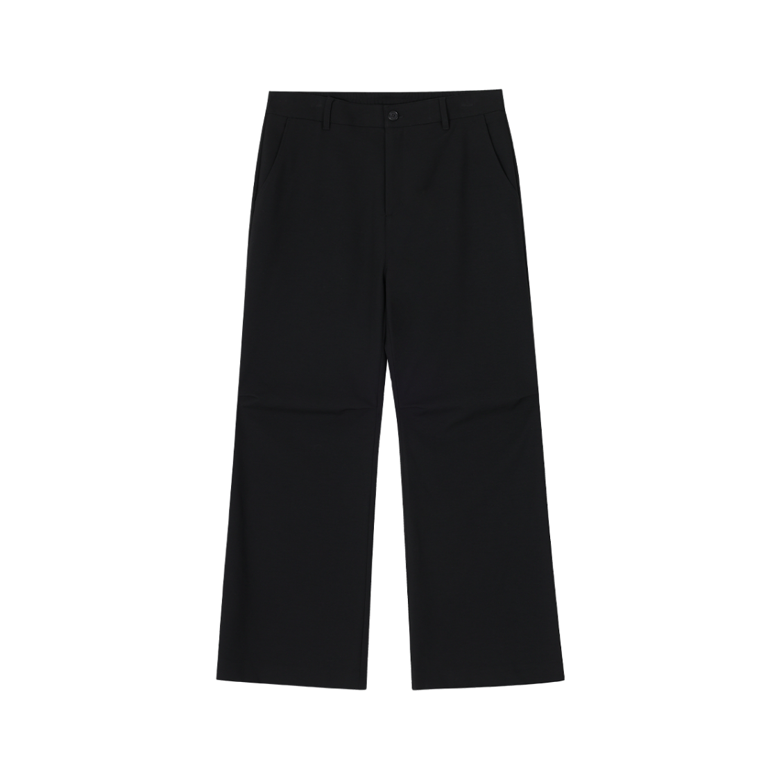 SH5PT501BK Songzio Homme Knee Fold Boots Cut Pants Black