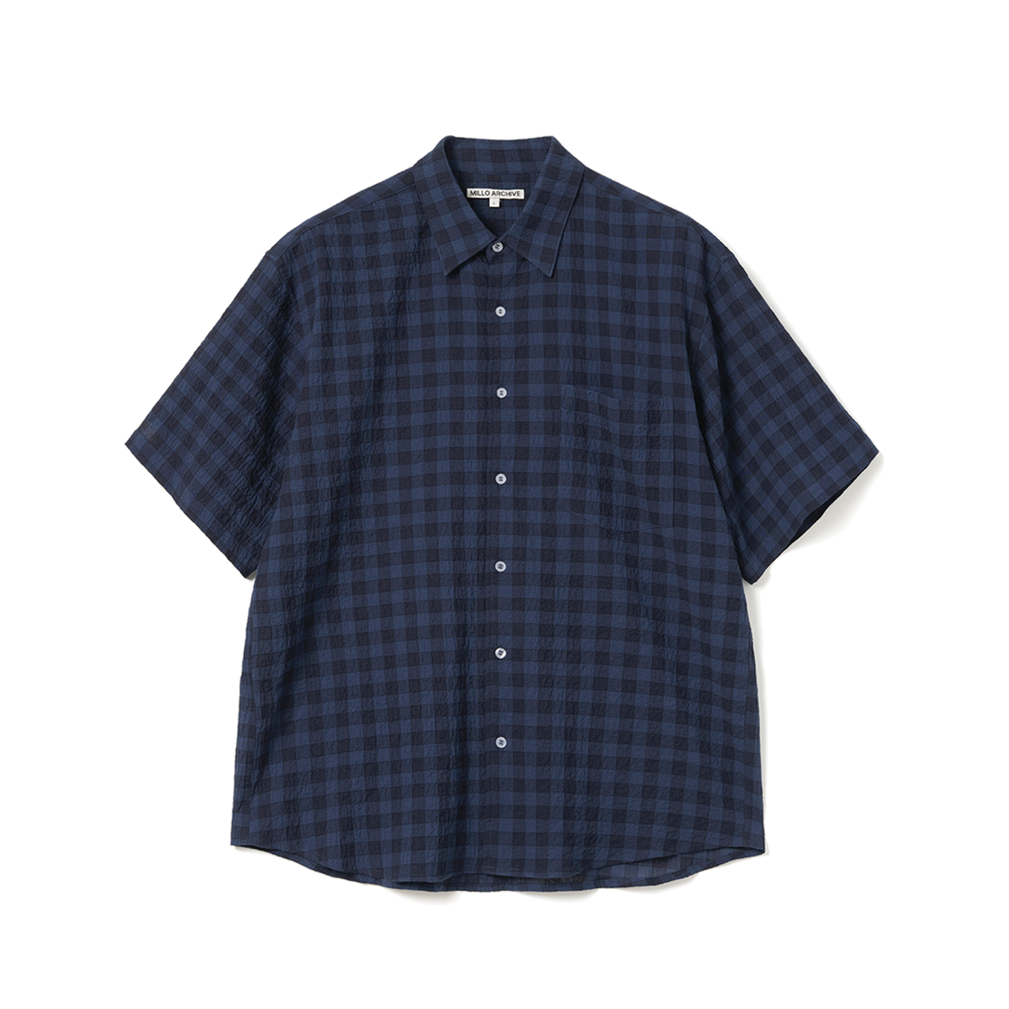 밀로 아카이브 웨이드 패턴 하프 셔츠 블루(Millo Archive Wade Pattern Half Shirts Blue)