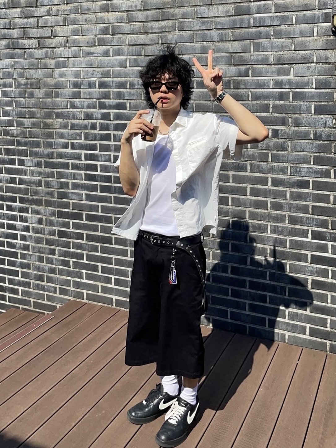 Nike x Ambush Air Force 1 Low SP Black, ALEXII Too Much Keyring Ver.2 착용 스타일