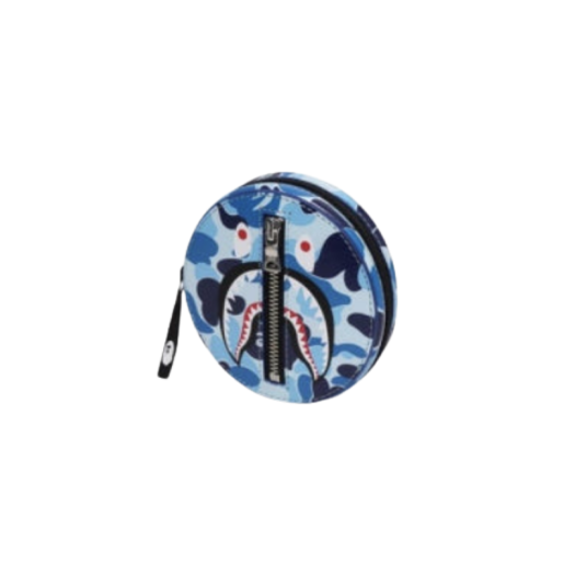 - BAPE ABC Camo Shark Coin Case Blue