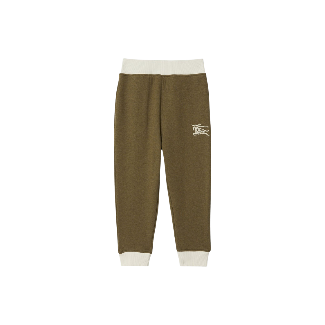 8078307 (Kids) Burberry EKD Embroidered Jogger Pants Dark Khaki