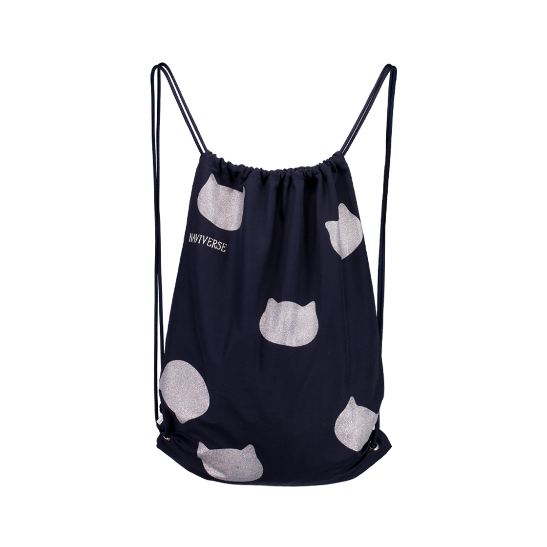 P0000CBK NAVIVERSE Cat String Bag Navy