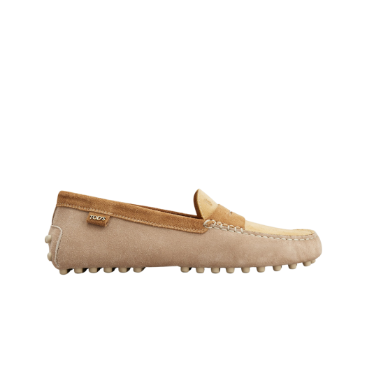 XXW22L00010M8WXXBI (W) Tod's Gommino Driving Shoes Beige Brown