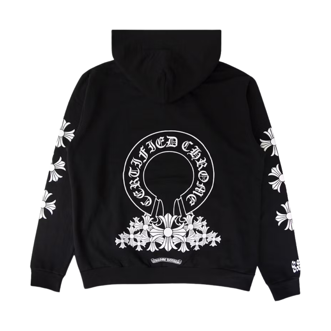 크롬하츠 x 드레이크 서티파이드 러버 보이 후드 블랙 - 마이애미 한정