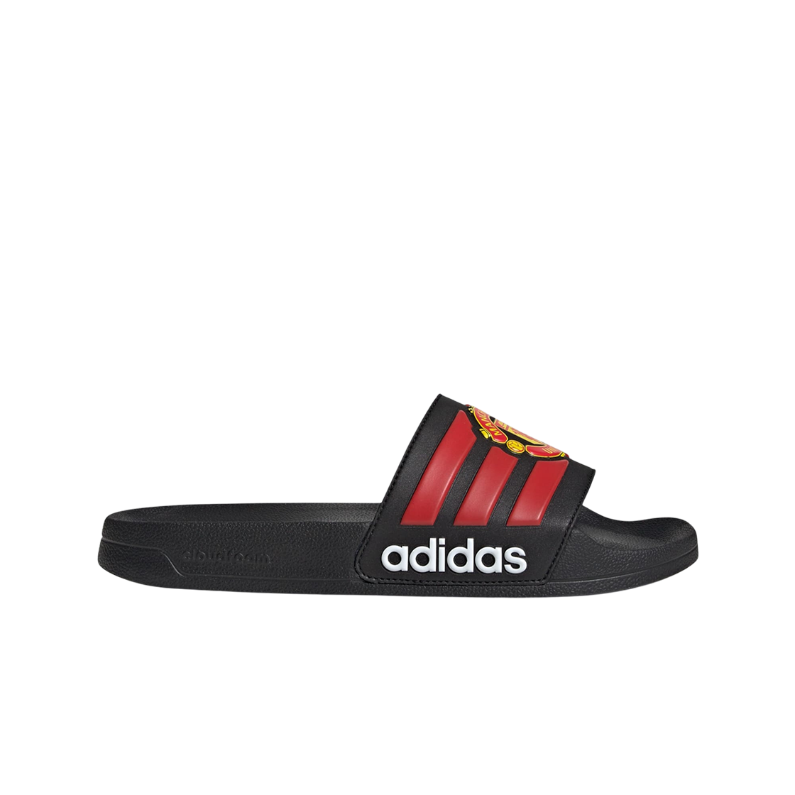 아디다스 아딜렛 샤워 맨체스터 유나이티드 슬라이드 코어 블랙 레드(Adidas Adilette Shower Manchester United Slides Core Black Red)