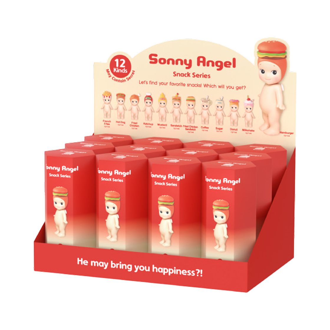 - Sonny Angel Snack Series Sealed Case (12 Blind Boxes)