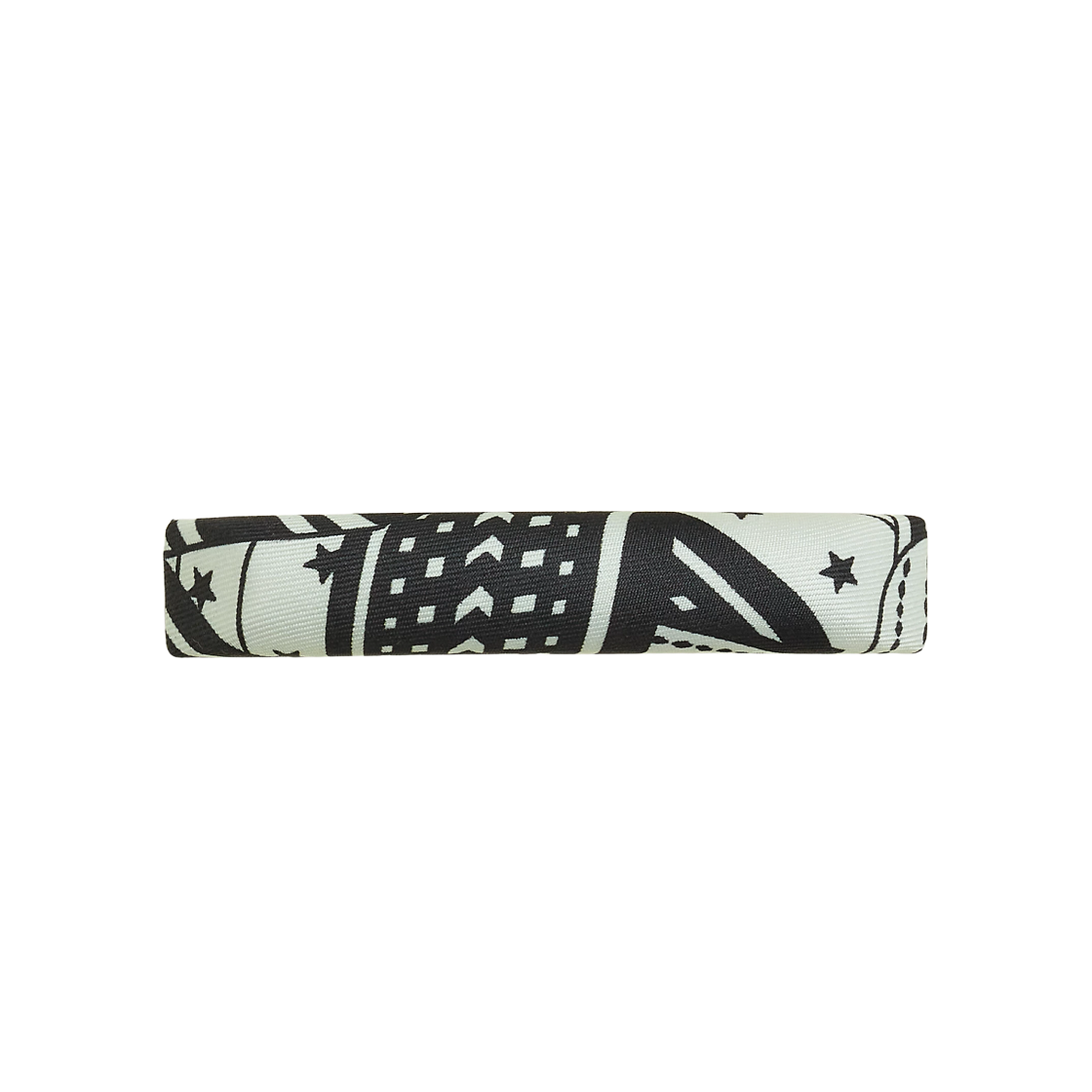 H241017G02 Hermes Sangles En Zigzag Bandana Eclipse PM Hair Clip Noir