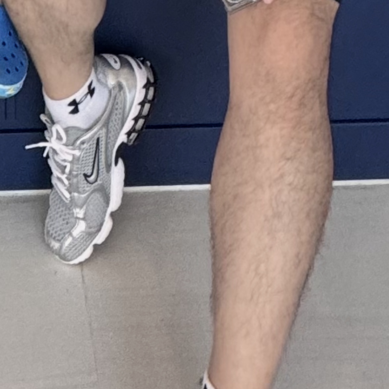 Nike Air Zoom Spiridon Cage 2 Metallic Silver 착용 스타일