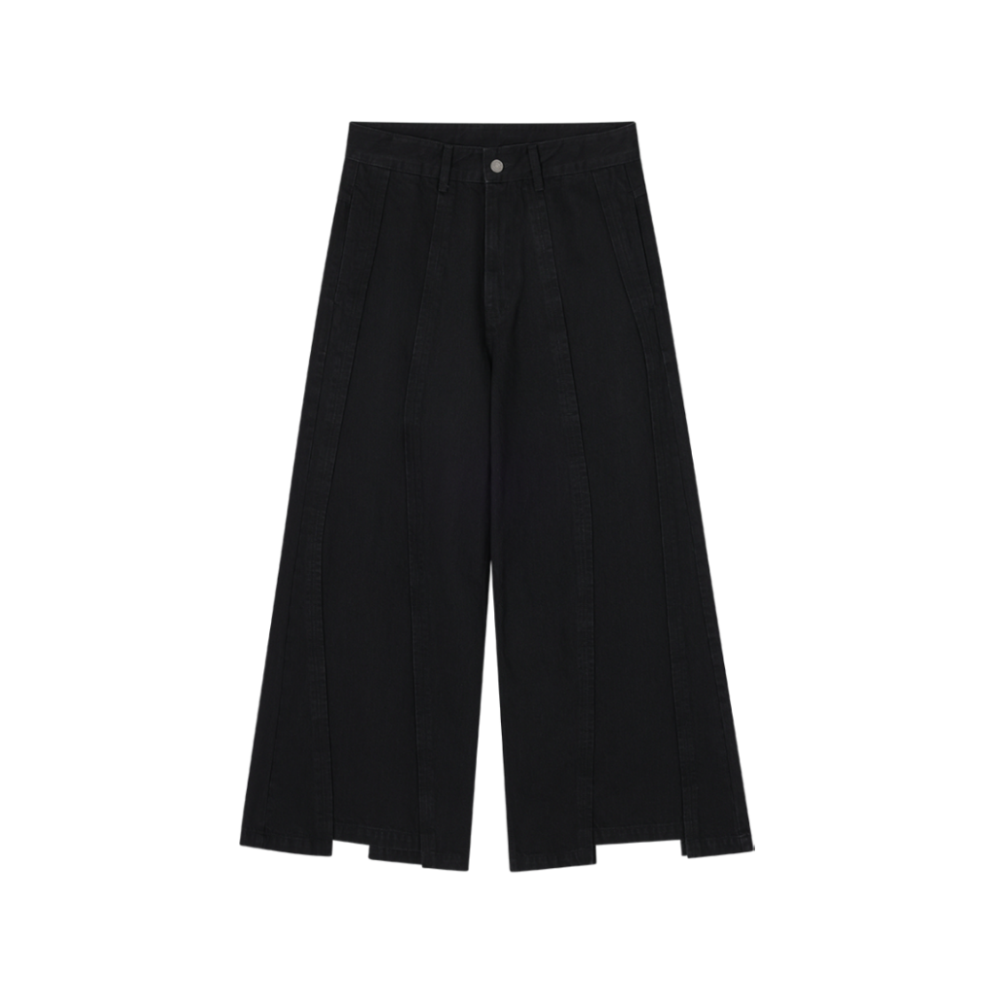 SH5PT729BK Songzio Collection Bias Cut Out Denim Black