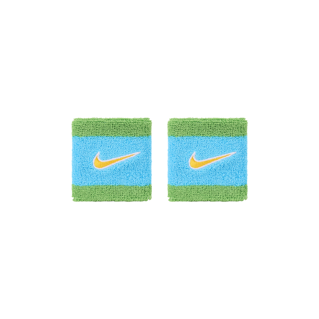 II5301-488 Nike Swoosh Classic Wristbands Blue Green