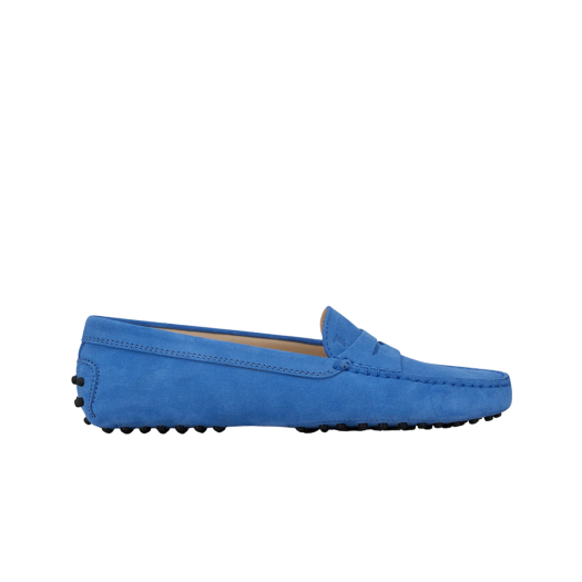 (W) Tod's Gommino Suede Driving Shoes Blue