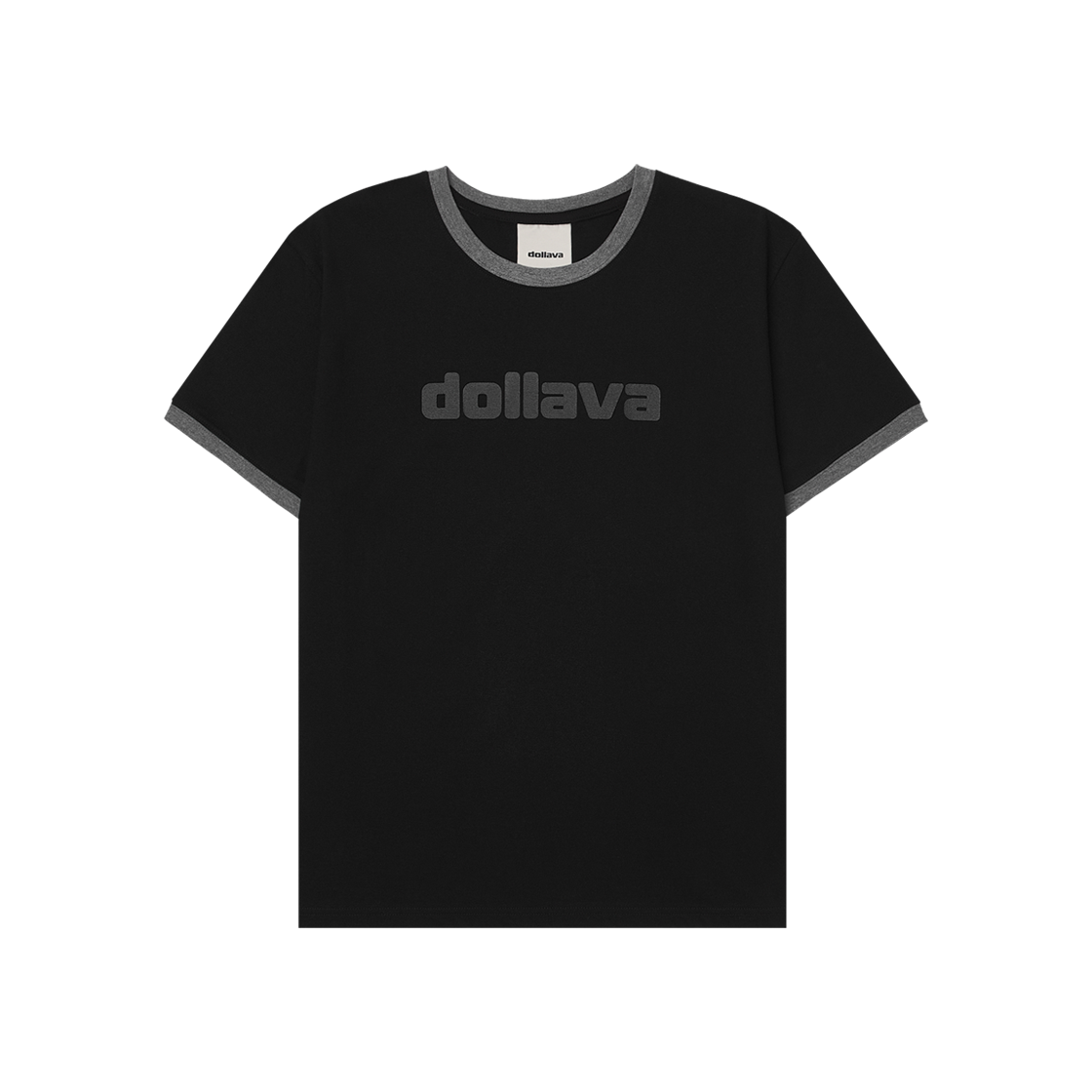 돌라바 립 티셔츠 블랙